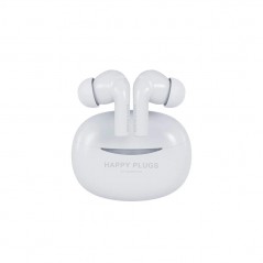 Noise Cancelling Earphones - Happy Plugs Joy Pro in-ear bluetooth-hörlurar med aktiv brusreducering vit/svart