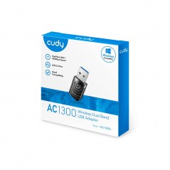 Buy a wireless network card - Cudy WU1300S trådlöst WiFi USB-nätverkskort med Dual Band 2.4GHz/5GHz 1300Mbps