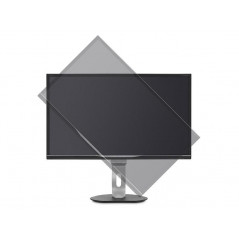 Used computer monitors - Philips 32" QHD 1440p skärm med ergonomisk fot & USB-hub (beg)