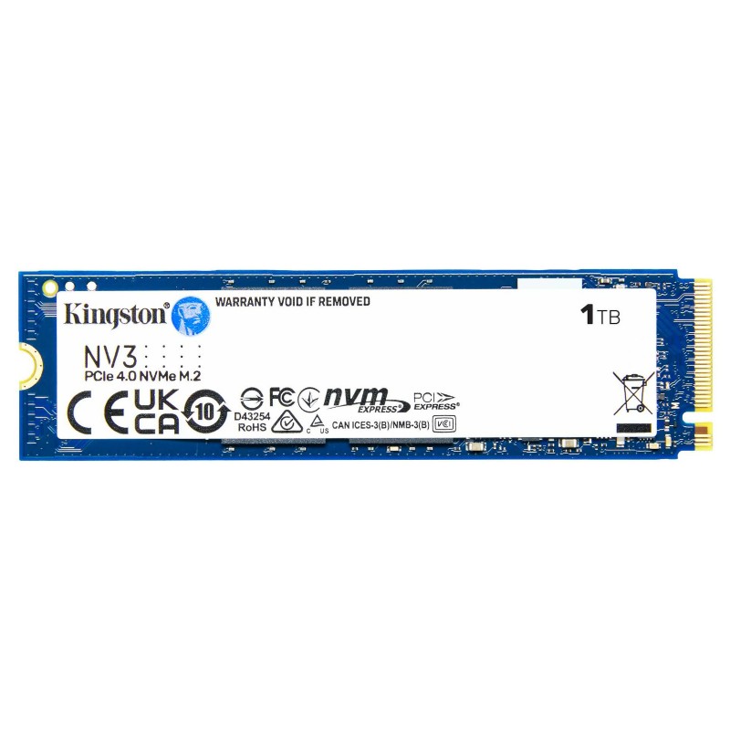 M.2-SSD for computers - Kingston NV3 1TB SSD NVMe M.2 2280 PCIe 4.0 x4