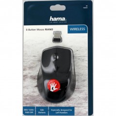 Wireless mouse - Hama Riano trådlös mus för vänsterhänta