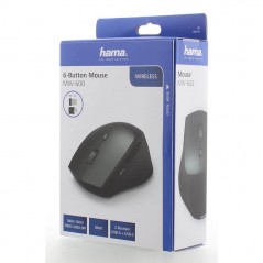 Wireless mouse - Hama MW600 trådlös mus med både USB-A och USB-C-mottagare