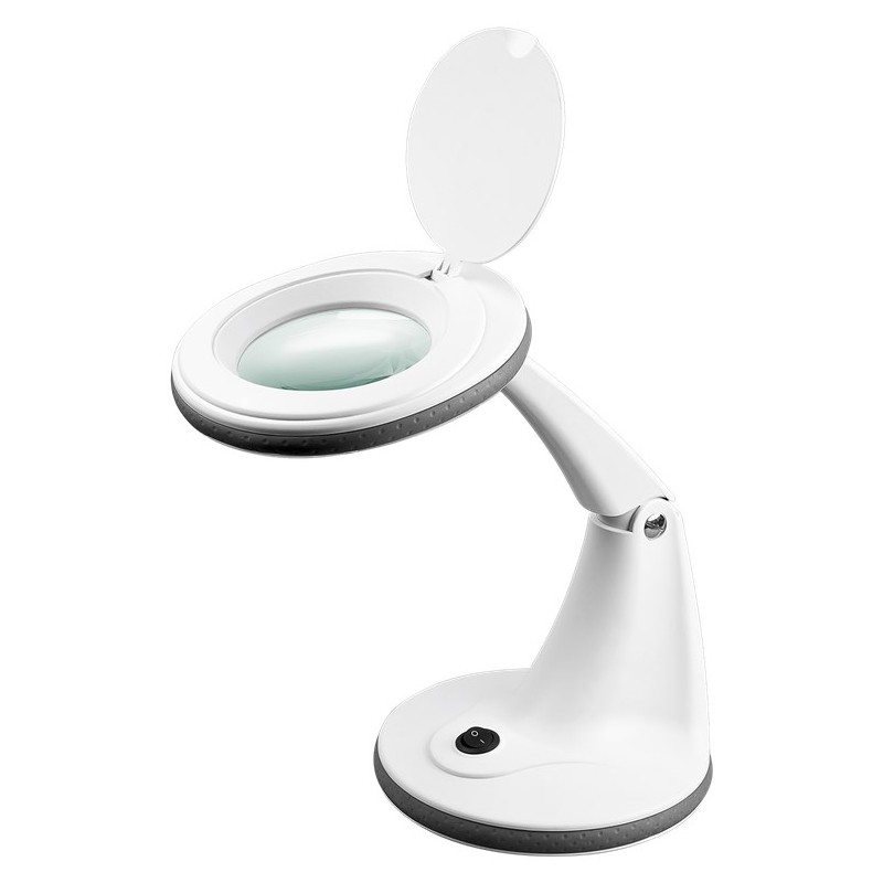 Inomhusbelysning - Goobay arbetslampa med inbyggt förstoringsglas