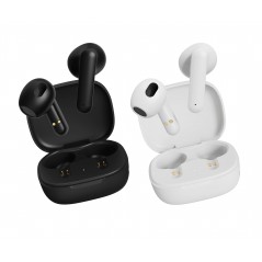 Streetz T160 True Wireless in-ear headset och hörlurar svart/vit