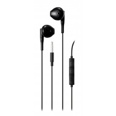 Streetz E130 semi-in-ear hörlurar & headset med 3.5 mm kontakt (svart/vit)