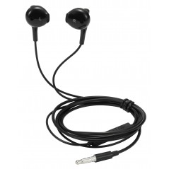 In-ear - Streetz E130 semi-in-ear hörlurar & headset med 3.5 mm kontakt (svart/vit)