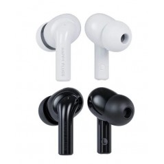 Happy Plugs Joy Pro in-ear bluetooth-hörlurar med aktiv brusreducering vit/svart