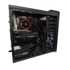 Corsair Carbide 400R gamingdator med Ryzen 7 32GB 1TB SSD GTX1070 Win11 Pro (beg)