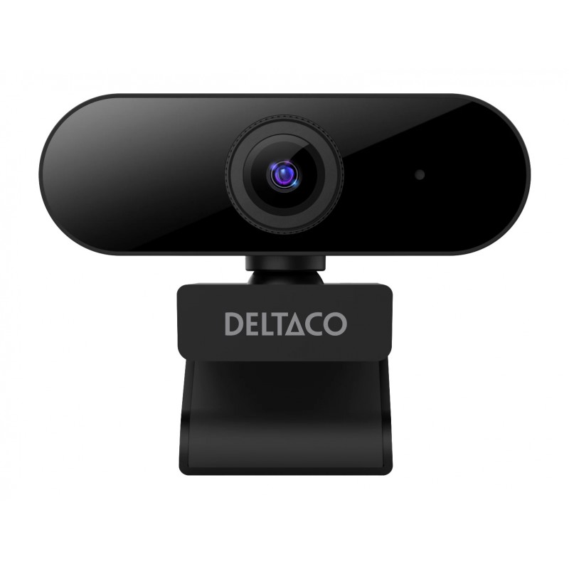 Computer Webbcamera - Deltaco webbkamera med Full HD-upplösning och 360-graders rotation