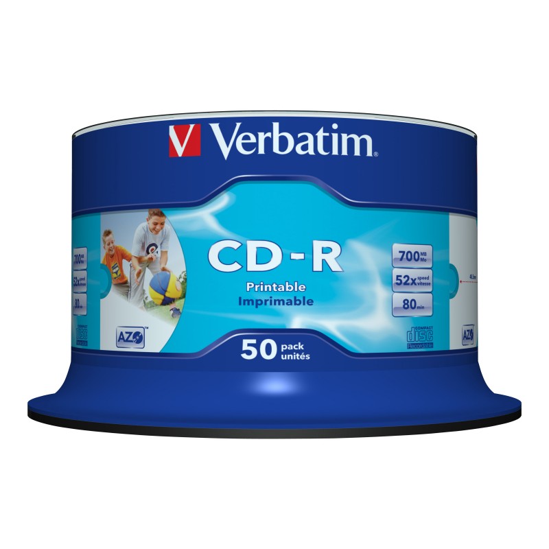 CD\'s DVD+R & CD-R - Verbatim DataLife CD-R 700MB 50-pack brännbara CD-skivor