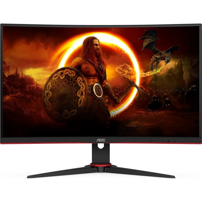 Löytöjä - AOC C27G2E 27" curved gamingskärm med 165 Hz och VA-Panel (fyndvara)