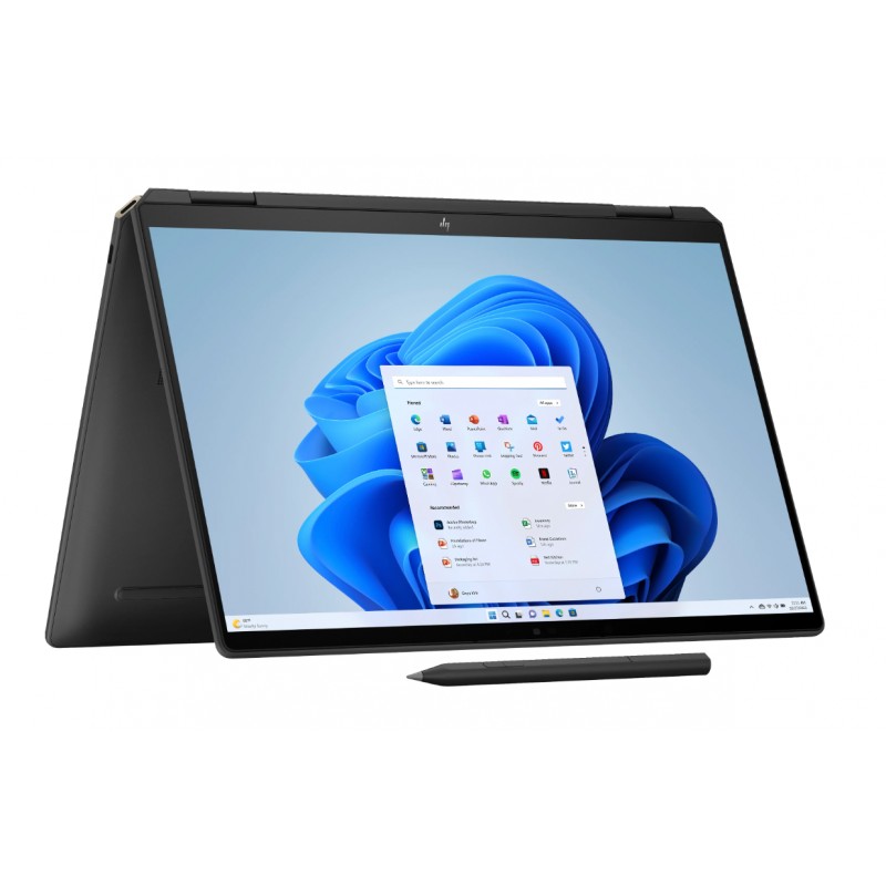 Laptop with 14 and 15.6 inch screen - HP Spectre x360 2-in-1 14-eu0096no 14" OLED 2.8K Touch Ultra 7 32GB 2TB SSD Win 11 Nightfall Black demo