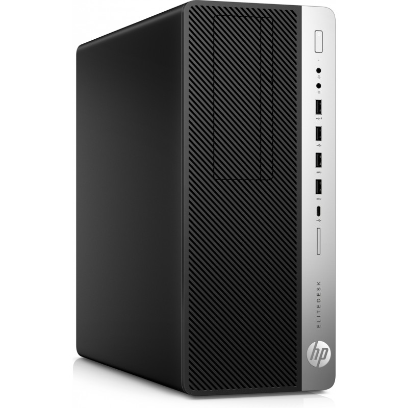 Used desktop computer - HP EliteDesk 800 G4 Tower i7 32GB 256GB SSD med RX 580 Win11Pro (beg)
