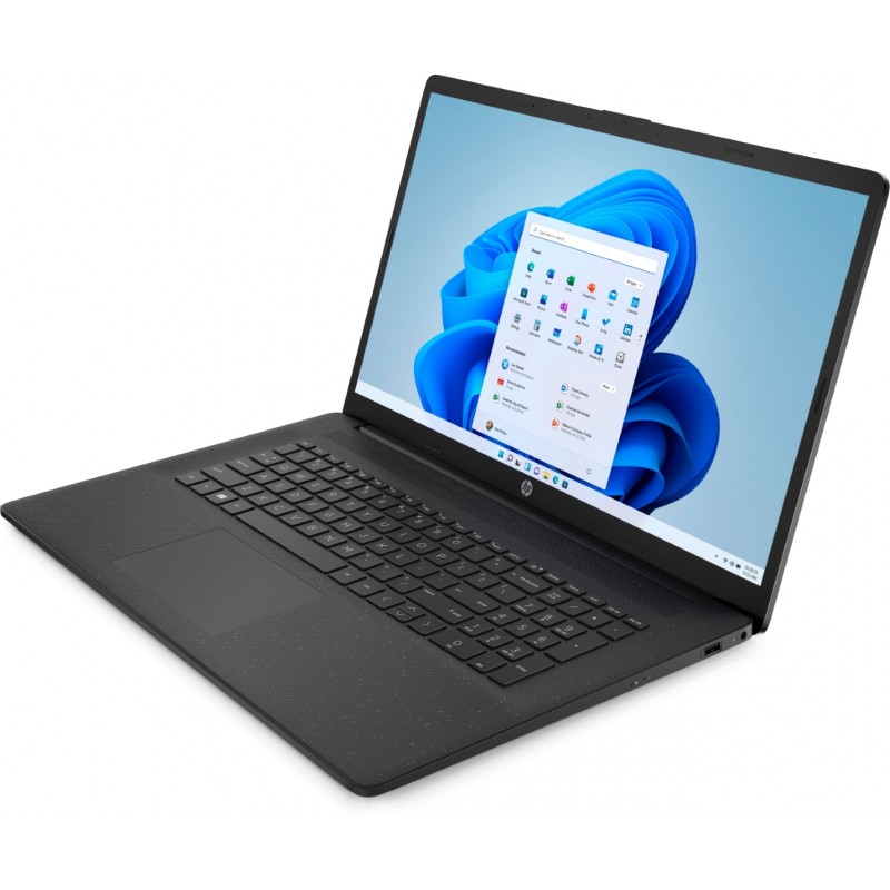 Laptop with 16 to 17 inch screen - HP 17-cn0048no 17.3" HD+ Intel 8GB 512GB SSD Win 11 Jet Black