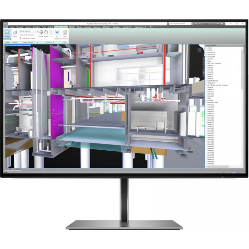 Used computer monitors - HP Z24u G3 24-tums 1920x1200 LED-skärm med IPS-panel och USB-C (beg)