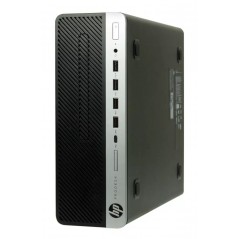 Used desktop computer - HP ProDesk 600 G3 SFF i5 (gen 7) 8GB 256GB SSD med DVD Win10 Pro (beg)