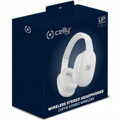 Bluetooth Earphones - Celly Freebeat trådlösa over-ear bluetooth-hörlurar (svart/vit)