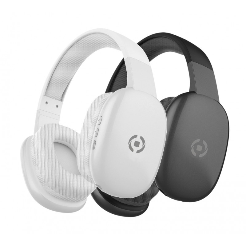 Bluetooth Earphones - Celly Freebeat trådlösa over-ear bluetooth-hörlurar (svart/vit)