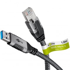Network cable - Goobay USB 3.0 till Ethernet LAN-kabel som tar bort behovet av ett nätverkskort