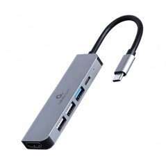 USB-C 5-i-1 Multiport till HDMI & 4xUSB-adapter 87W PD 4K@30Hz 2K@60Hz