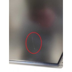 Used computer monitors - Dell 24" U2412M LED-skärm med repa på skärmytan (beg)