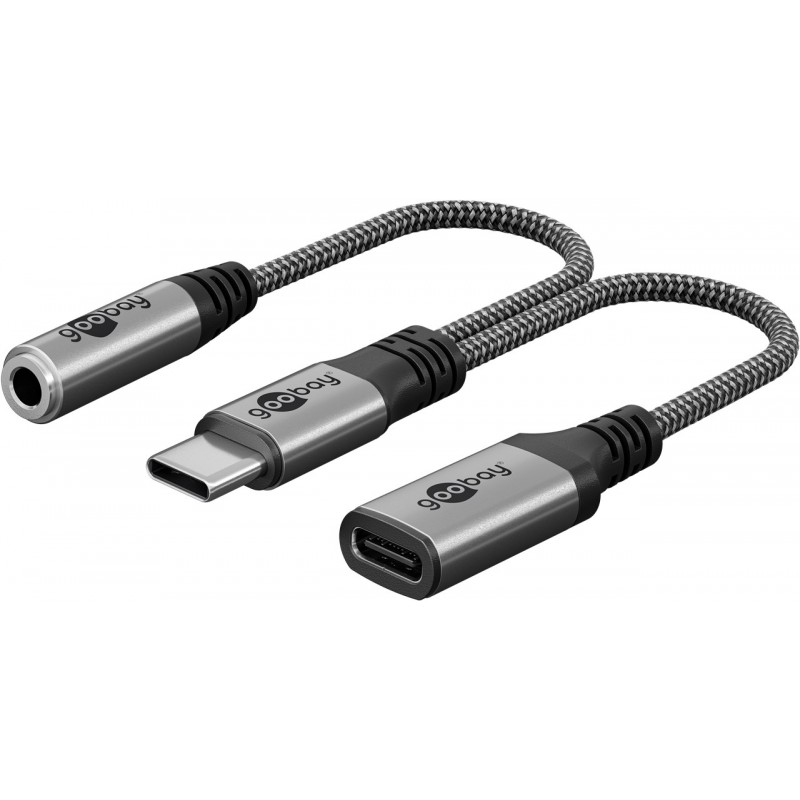 Other Supplies - Goobay USB-C till USB-C och 3.5mm ljud-adapter