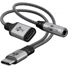 Other Supplies - Goobay USB-C till USB-C och 3.5mm ljud-adapter