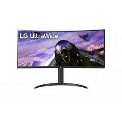 Computer monitor 25" or larger - LG 34WR55QK-B 34" ultrabred 3440 x 1440 välvd skärm med VA-panel & USB-C PD 65W