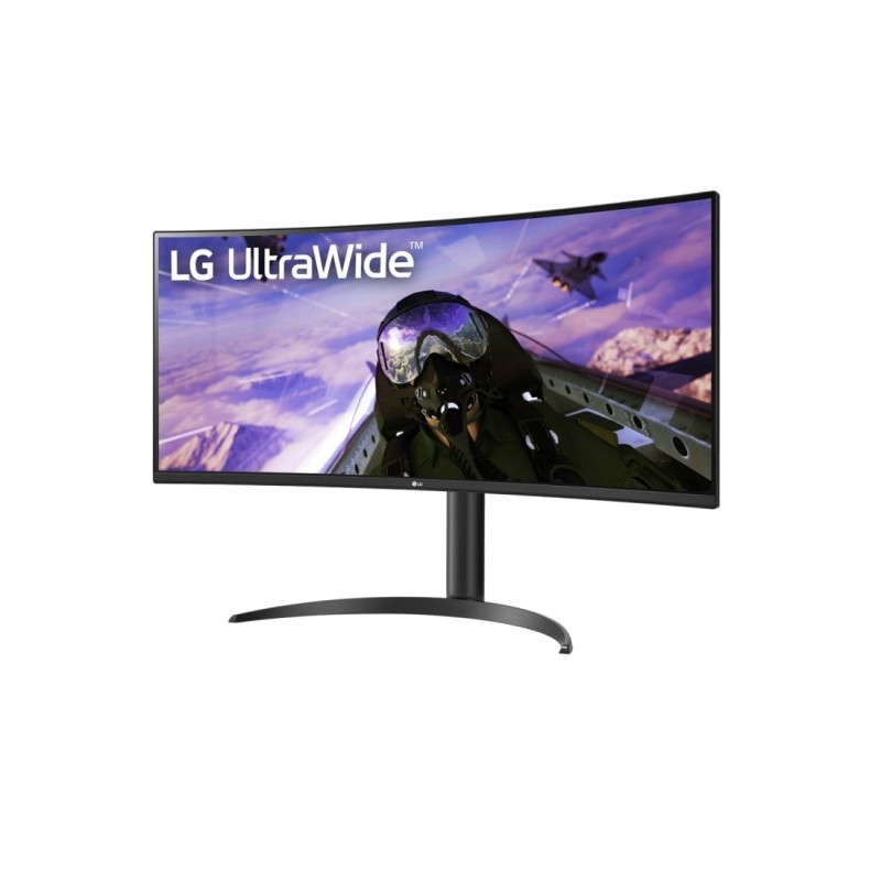 Computer monitor 25" or larger - LG 34WR55QK-B 34" ultrabred 3440 x 1440 välvd skärm med VA-panel & USB-C PD 65W