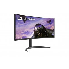Computer monitor 25" or larger - LG 34WR55QK-B 34" ultrabred 3440 x 1440 välvd skärm med VA-panel & USB-C PD 65W