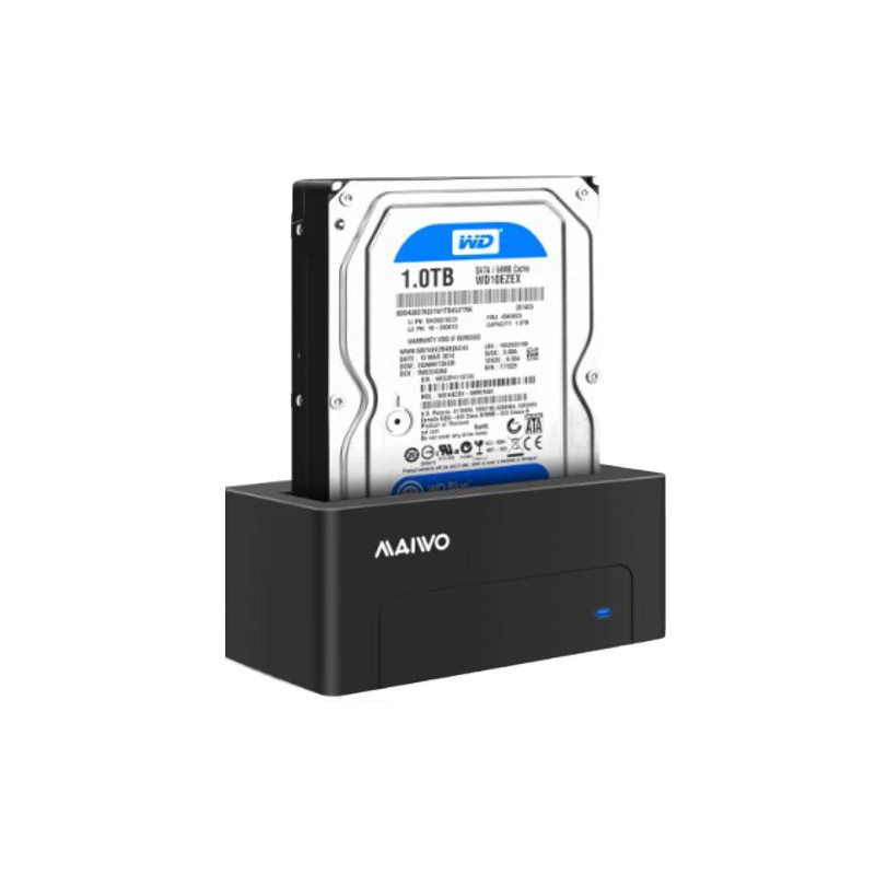 Docking Stations for Hard drives - Maiwo USB-C-dockningsstation för 2.5" och 3.5" SATA-hårddiskar