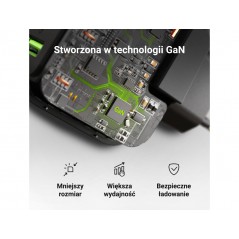 Phone Wall charger - GreenCell AC-adapter väggladdare GaN 65W med 2 USB-C och 1 USB