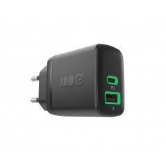 Phone Wall charger - GreenCell snabbladdande USB-C och USB-A strömadapter 30W
