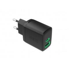 Phone Wall charger - GreenCell snabbladdande USB-C och USB-A strömadapter 30W