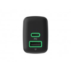 Phone Wall charger - GreenCell snabbladdande USB-C och USB-A strömadapter 30W