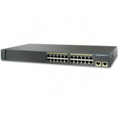 Cisco Catalyst WS-C2960-24TT-L 24-portars rackmonterad switch (beg)