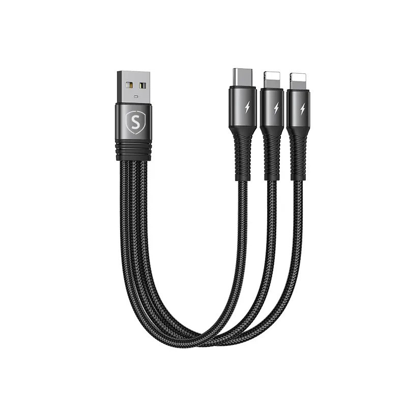 Chargers and Cables - Sign laddkabel 3-i-1 med 1x USB-C och 2x Lightning