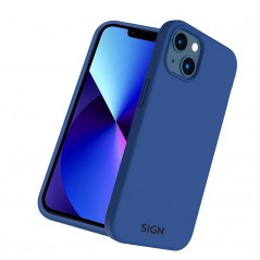 Sign Liquid Silicone skyddande skal i blått till iPhone 14