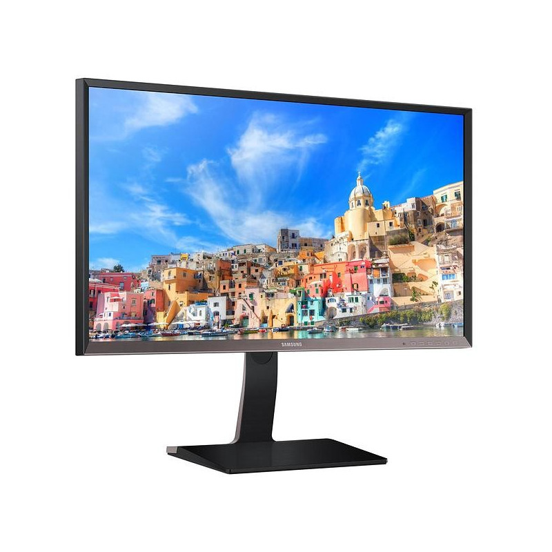 Computer monitor 25" or larger - Samsung 32-tums 2K-upplöst 2560x1440 LED-skärm med ergonomisk fot & DVI/HDMI/DP (beg)