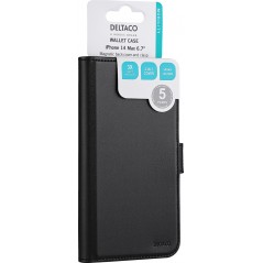 iPhone 14 - Deltaco Wallet Case 2-i-1 plånboksfodral till iPhone 14 Pro Max