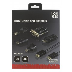 Screen Cables & Screen Adapters - Set med flera olika adaptrar till HDMI inkl HDMI-kabel (DP/mDP/DVI/mHDMI)