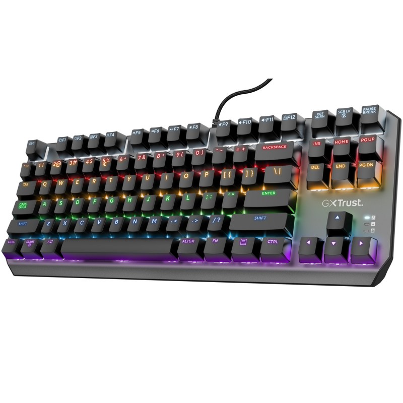 Backlit Gaming Keyboards - Trust GXT 384 Callaz TKL mekaniskt gamingtangentbord med belysning