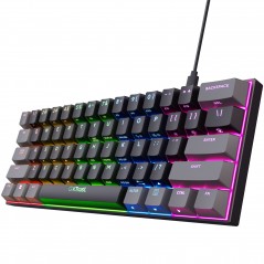Backlit Gaming Keyboards - Trust Acira superkompakt 60% mekaniskt gamingtangentbord med RGB-belysning