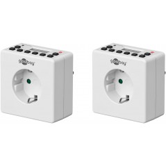 2 pcs Kompakt digital timer för eluttag