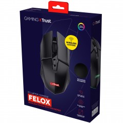 Gaming mouse - Trust GXT 112 Felox trådlös gamingmus med belysning och musmatta på köpet