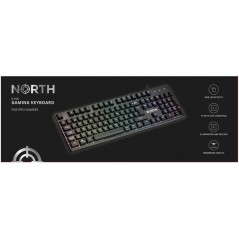 Tietokone - North K100 gaming-tangentbord med RGB-belysning (fyndvara)