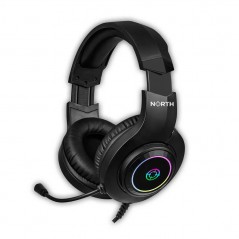 North H100 gamingheadset med USB-anslutning och LED-belysning