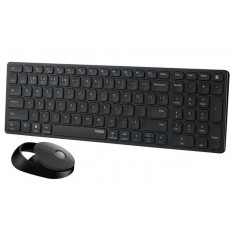 Wireless Keyboards - Rapoo 9750M set med trådlöst tangentbord och mus för PC & Mac (bluetooth + USB)