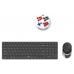Rapoo 9750M set med trådlöst tangentbord och mus för PC & Mac (bluetooth + USB)