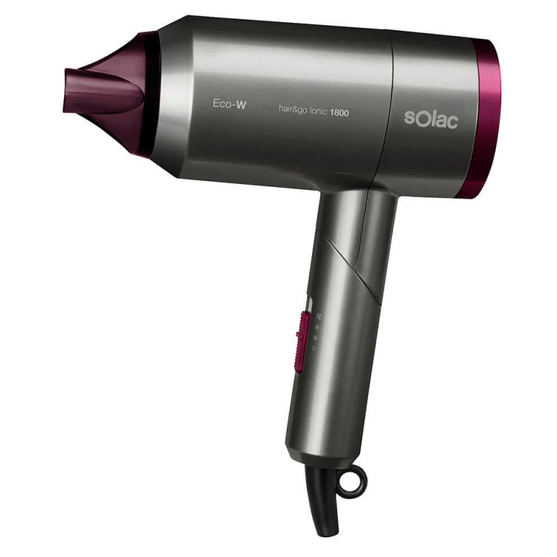 Hairdryer - Solac Hair&Go Ionic 1800 hopfällbar hårtork och hårfön med jonisk funktion
